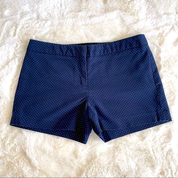 Cynthia Rowley 4 navy blue polka dot shorts - Picture 1 of 8